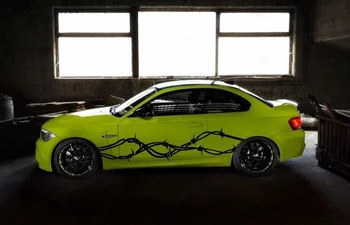

For 2xBarbed Wire Vinyl Decal Hood Camouflage Reflective Sticker Car Truck Vehicle Van Car styling