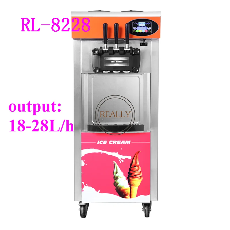 Коммерческий 18 28л/час RL 8228 машина для производства мягкого мороженого|machine|machine
