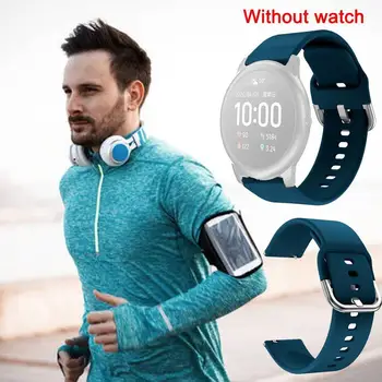 

22mm Silicone Soft Strap for Xiaomi Haylou Solar Smart Watch Band Bracelet Sport Replacement Wristband Skin-friendly Strap
