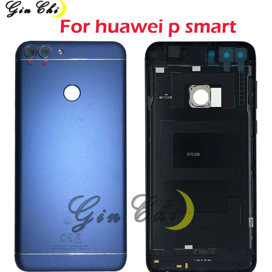 

For Huawei P Smart back battery cover For Huawei Enjoy 7S / P SmartHousing Case With Camera Lens + Power Volume Buttons