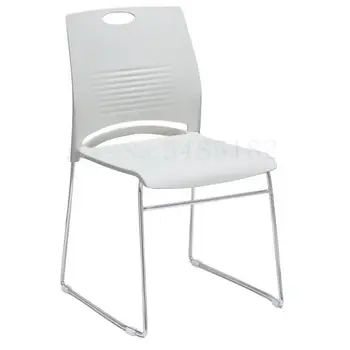

Office Chair Training Chair Simple Plastic Chair Stackable Conference Chair Back Chair Negotiation Chair Solid Steel Leg Compute