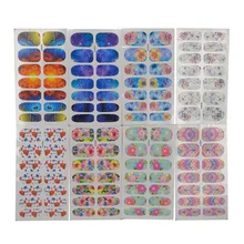 Наклейки для ногтей, полностью водонепроницаемые, долговечные 3D наклейки для ногтей, 14 наклеек, аксессуары для ногтей, хипстерские YSD061-080