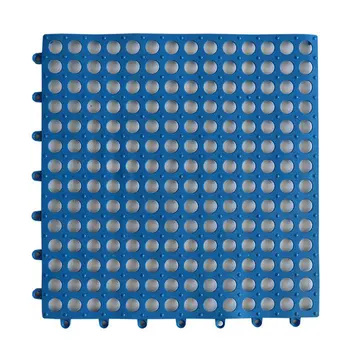 

Household Spliced Pinhole Blue 30x30cm Plastic Drainable Shower Mat Washer Pad Bathtub Washable Bathroom Mat