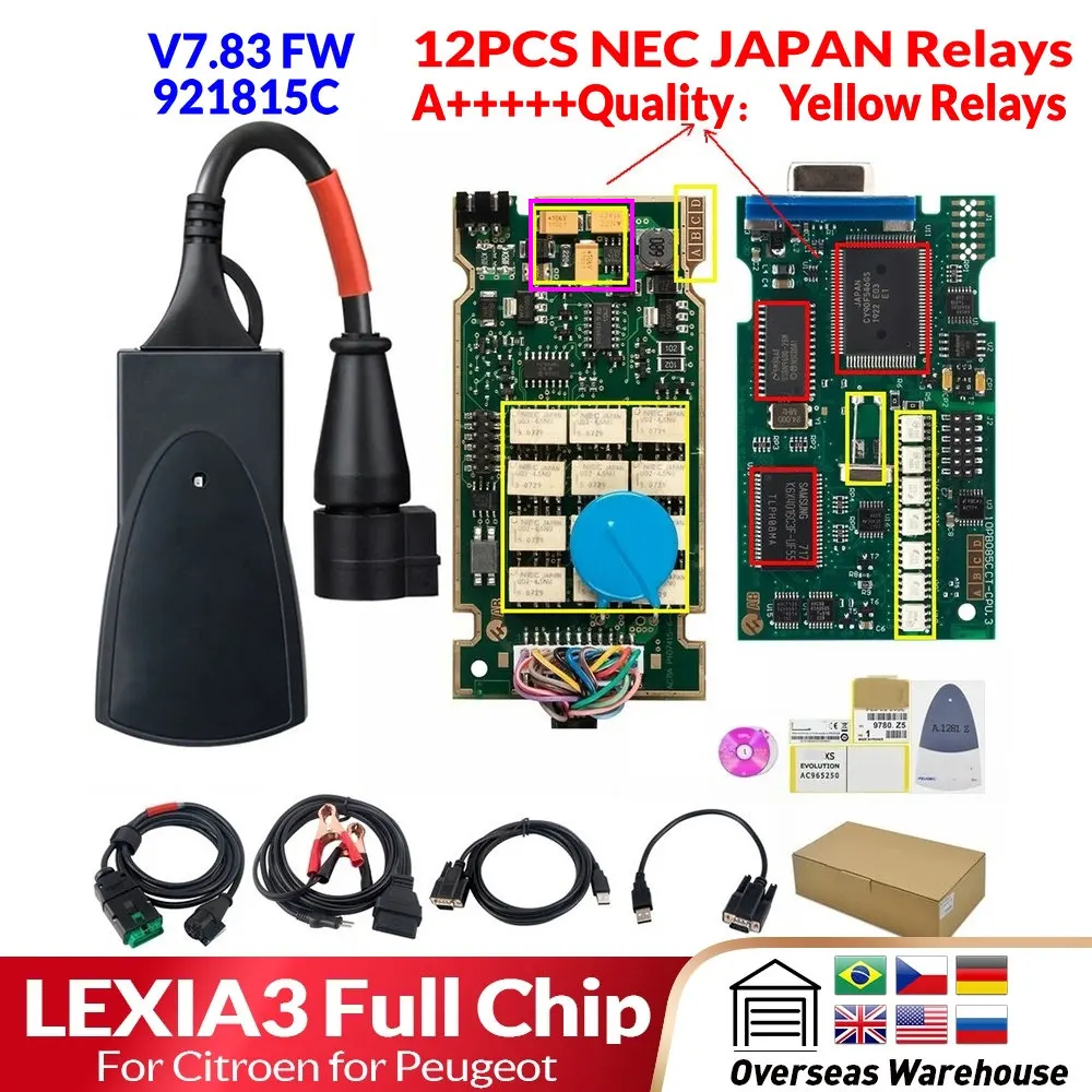 Lexia 3 V48 PP2000 Pour Citroen Peugeot Avec Nouveau Diagbox