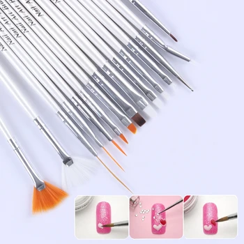 

Nail Art Tools Brushes Set Rhinestones Nails Decorations Nail Brush Pen Kit Painting Drawing Fingernail Tool Pen Kit