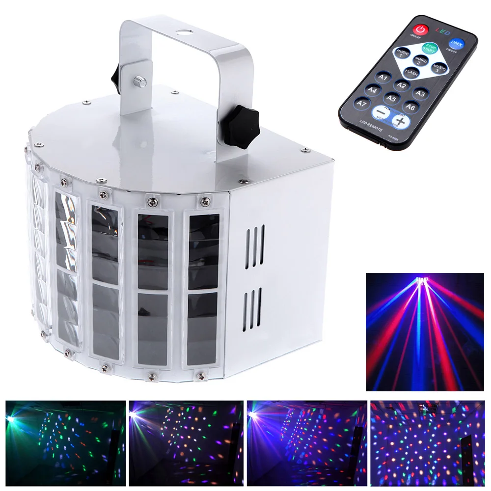 

100-240V 24W RGBW LED 7 Channel Dmx 512 Voice-activated Voice-control Automatic Control LED Projector DJ Home KTV Disco Stage