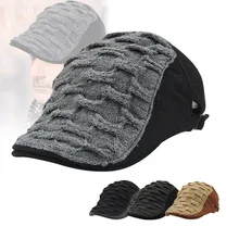 Мужская классическая фланелевая Смешанная остроконечная Кепка, Лоскутная шляпа газетчика FS99