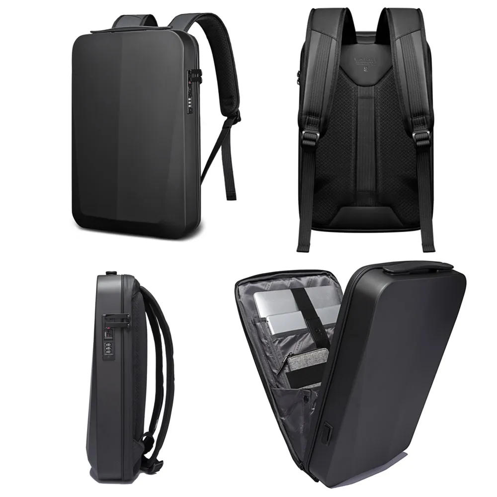 Shell Design Anti-thief TSA Lock Men Backpack Waterproof 15.6 inch Laptop Bag Man Travel Bag With USB Charging travel backpack laptop backpack