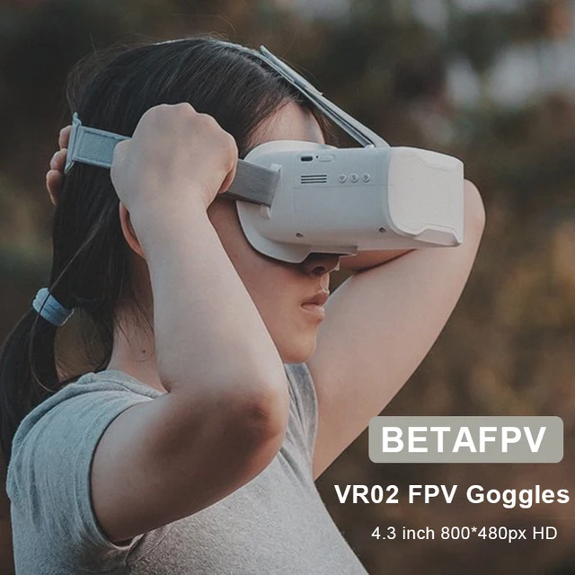 BETAFPV VR02 FPV Goggles 4.3inch 40CH 3.7V Beginner Bulit-in Antenna w/HD LCD Screen Original FPV Goggles For Racing Drone Parts 3