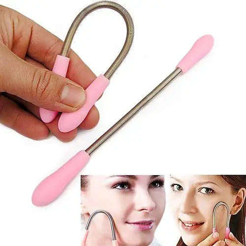 

Epilator Face Facial Hair Removal Remover Stick Spring Threading Tool Makeup hairs are trapped between the tightly coil spring !