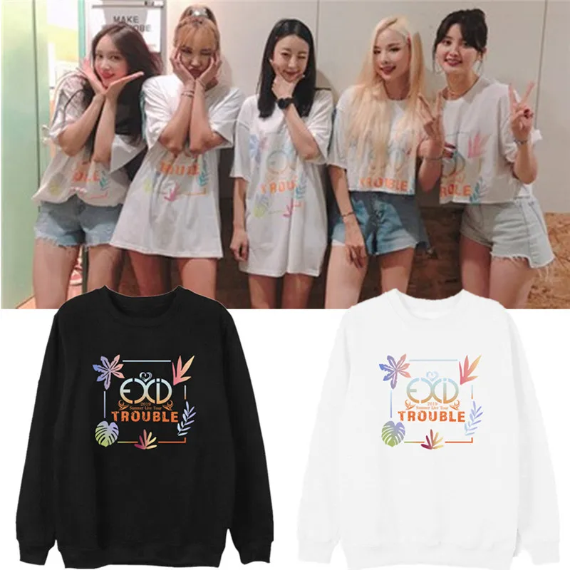 EXID альбом We Summer Live Trouble Concert Весна Осень Печать толстовки Solji Hyerin Yuji Dami Hae Ryeong подарок LJJ657