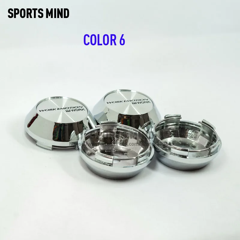 COLOR 6 20 шт./лот 65 мм 6 цветов Колпаки Ступицы Колеса Автомобиля для работы EMOTION колеса Эмблема Логотип для автомобильного стайлинга аксессуары - Цвет: COLOR 6