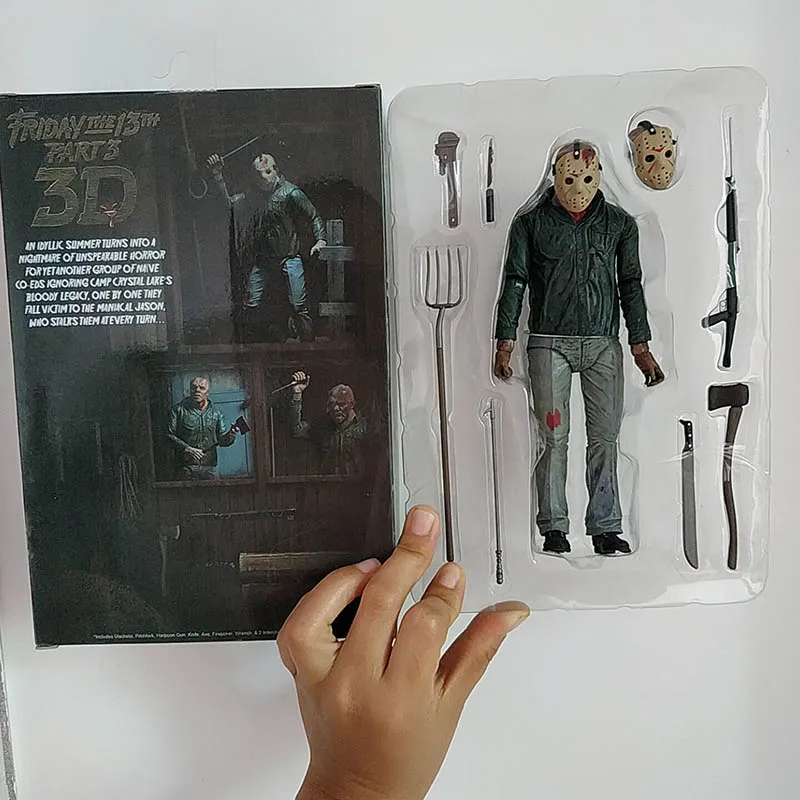 18 см NECA 3D пятница 13-я часть 3 Джейсон фигурка модель игрушки кукла для подарка