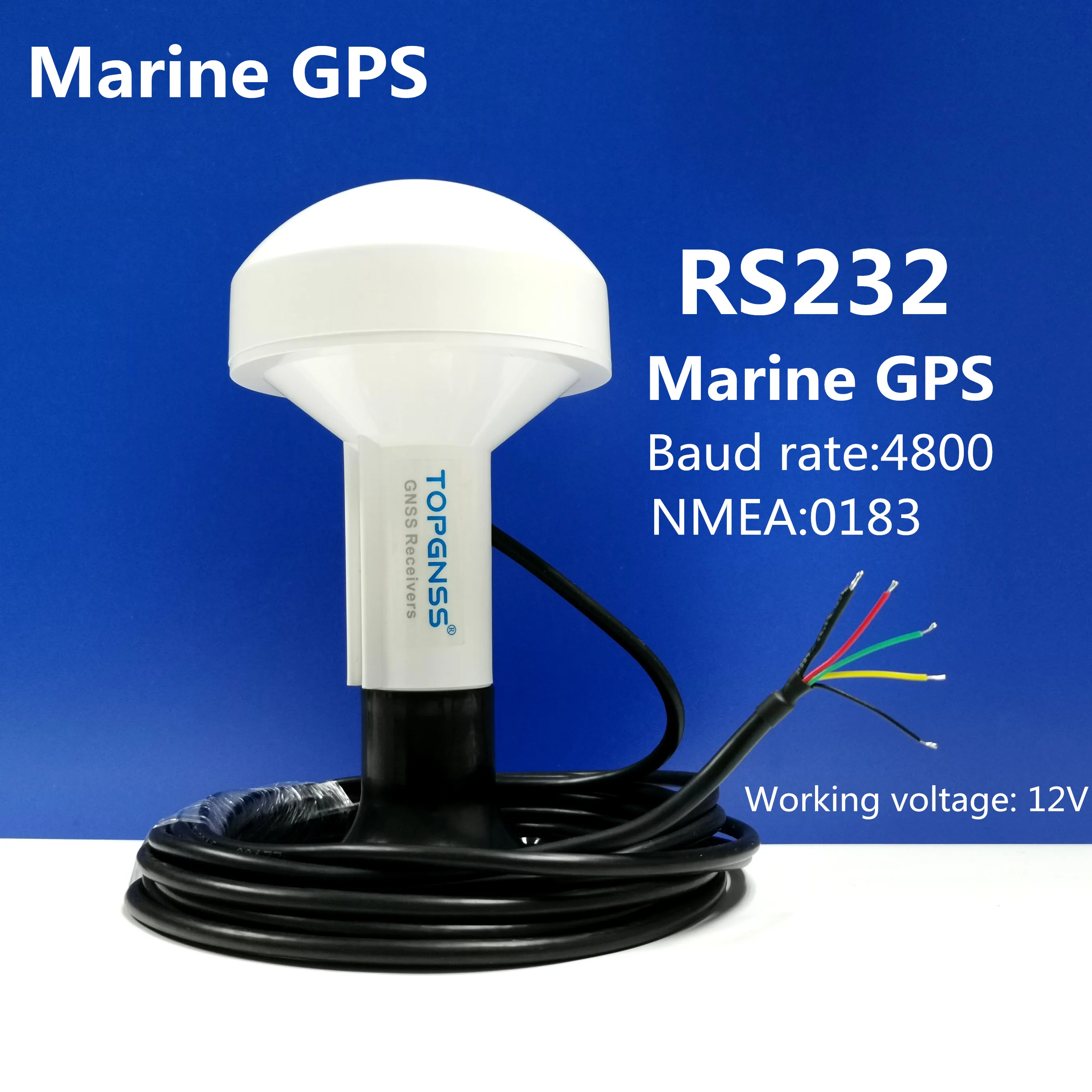 TOPGNSS4800baudrate12VRS232NMEAprotocolGPSchipsboatmarine