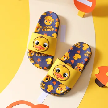 

New Cute Duck Pattern Children's Slippers Kids Indoor Outdoor Boys Slippers Girls Home Non-slip Baby Slide Little Boy Girl Shoes