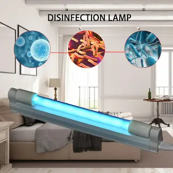 

8W Germicidal Light Tube UVC Sterilizer Kill Dust Mite Eliminator UV Quartz Lamp for Home Bedroom Hospital 220V-240V