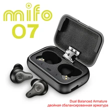 Mifo O7 سماعات سمّاعات أذن لاسلكيّة مزدوجة متوازنة تقليل الضوضاء V5.0 TWS سماعات بلوتوث Aptx Sport سماعات مقاومة للماء CNT