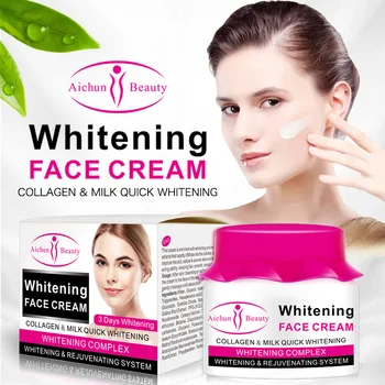 

Aichun Collagen Face Cream For Dry Skin Care Women Whitening Moisturizer Brightens And Smoothes Milk Moisturizing 60ML