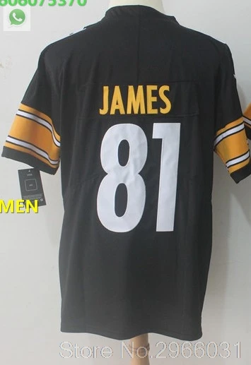 Steelers A+++ Качественная мужская футболка для взрослых 36 Jerome Bettis 32 Franco Harris 12 Terry Bradshaw 21 Haden - Цвет: For men