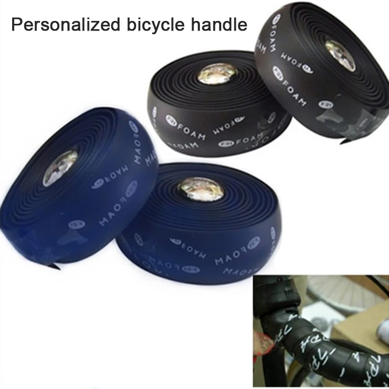 Cycling Road Bike Bicycle Sponge Foam Handlebar Grip Wrap Tape Anti-skid Adhesive Handlebar Strap Bicycle Riding Accessories