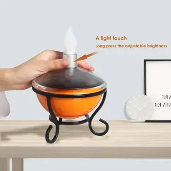 

Solar LED Candle Lamp Iron Art Waterproof Touch Sensor Outdoor Garden Lamp Beautiful Creative Minimalistl Appearance