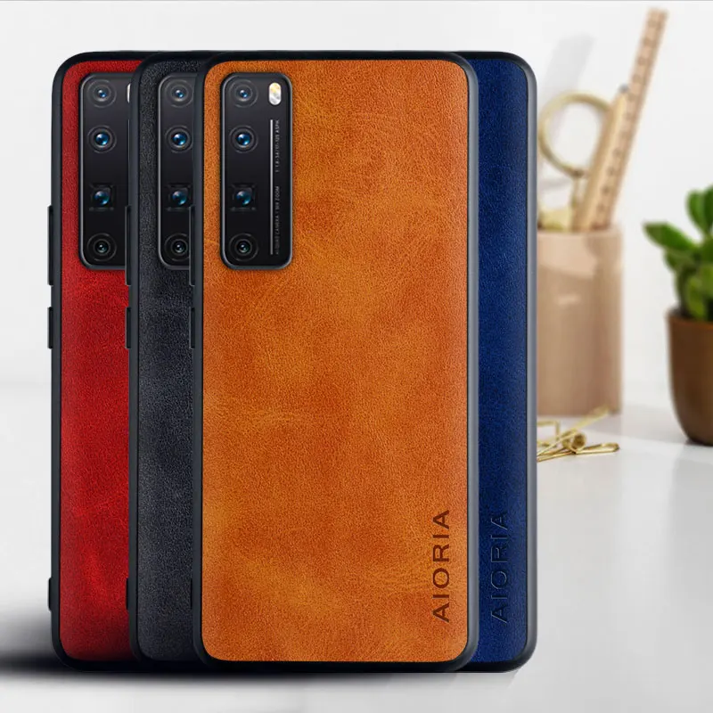 Чехол из коровьей кожи для Huawei Nova 7 pro SE 7i 6 5 Pro 5T 4E 3E Mate 30 20 lite чехол с ТПУ + ПК