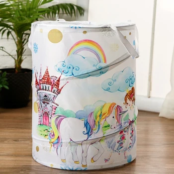 

Toy basket "Unicorn and princess" 35 × 35 × 45 cm