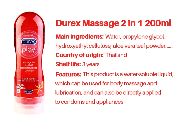 Durex Play Massage 2 in 1 Sensual - 2in1 Massage- und Gleitgel Ylang-Ylang