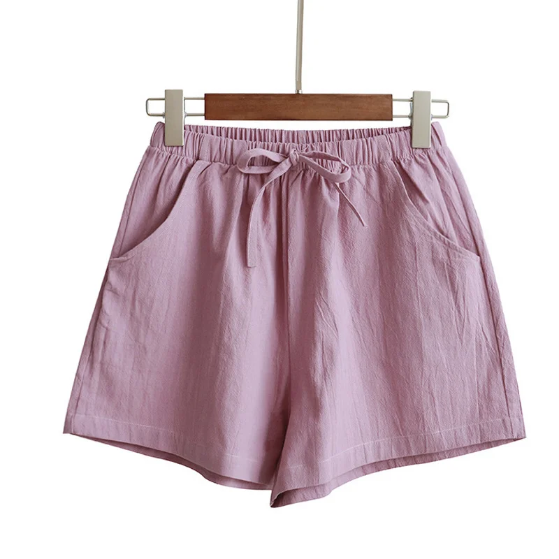 

New Women High Waist Loose Solid Color Shorts Casual for Summer Sport Running Beach MV66