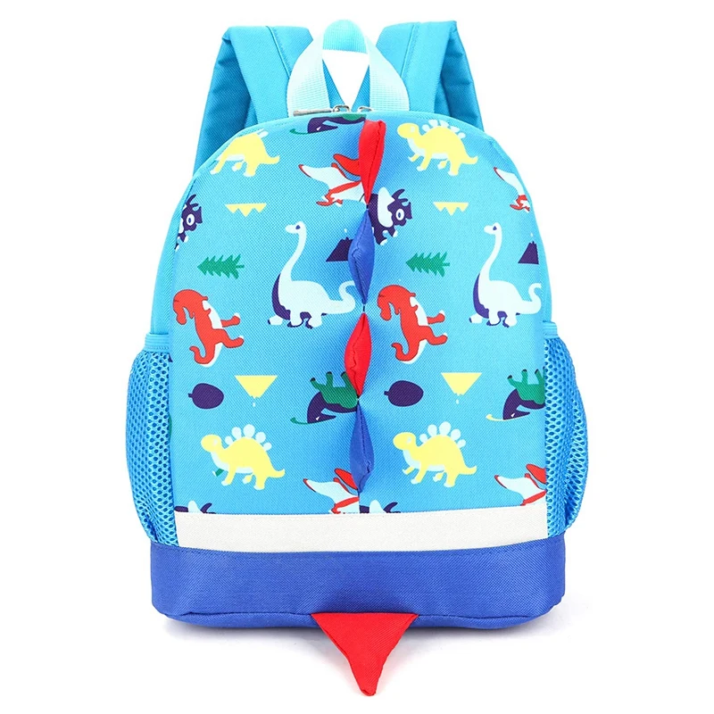 

Kid Toddler Backpack Boy Preschool with Strap Dinosaur Blue Kindergarten Leash Bookbag