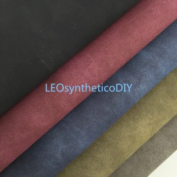 

1PC 21X29CM Two Tones Suede Faux Leather Fabric, Synthetic Leather Fabric Leather Sheets For Making Bows LEOsyntheticoDIY T416