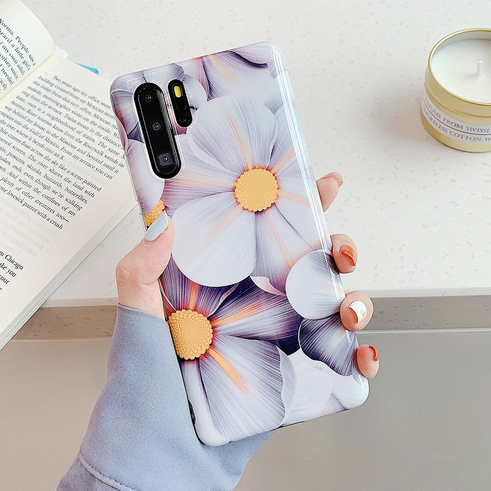 Роскошный чехол LOVECOM с банановым листом и цветами для телефона Huawei P20 P30 Pro Lite Mate 20 30