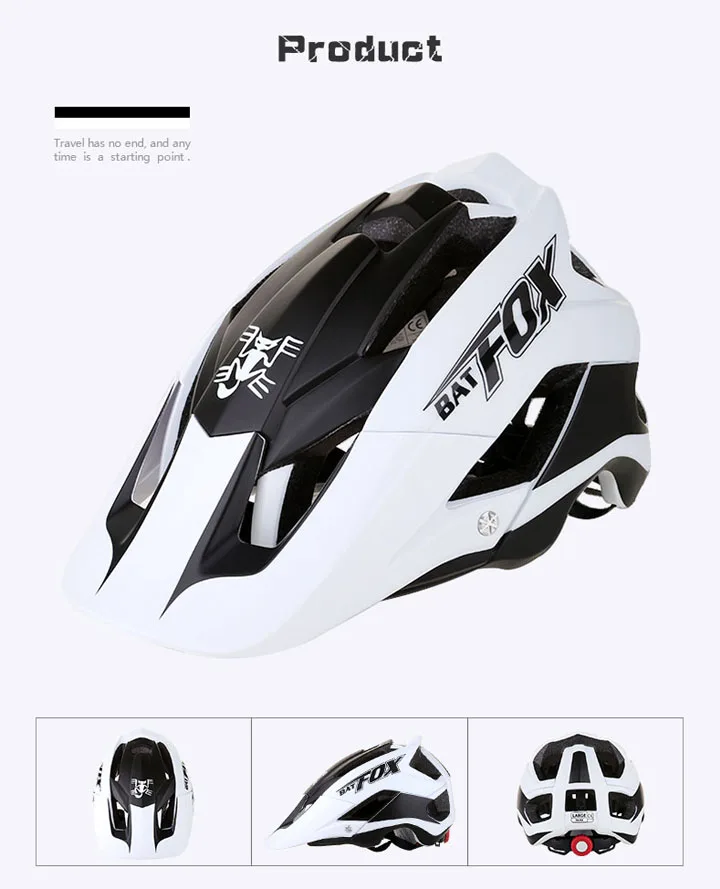 BATFOX 2019 Bicycle Helmet Men Women Road Mountain MTB Helmet Ultralight Integrally-molded Cycling Helmet Casco Ciclismo
