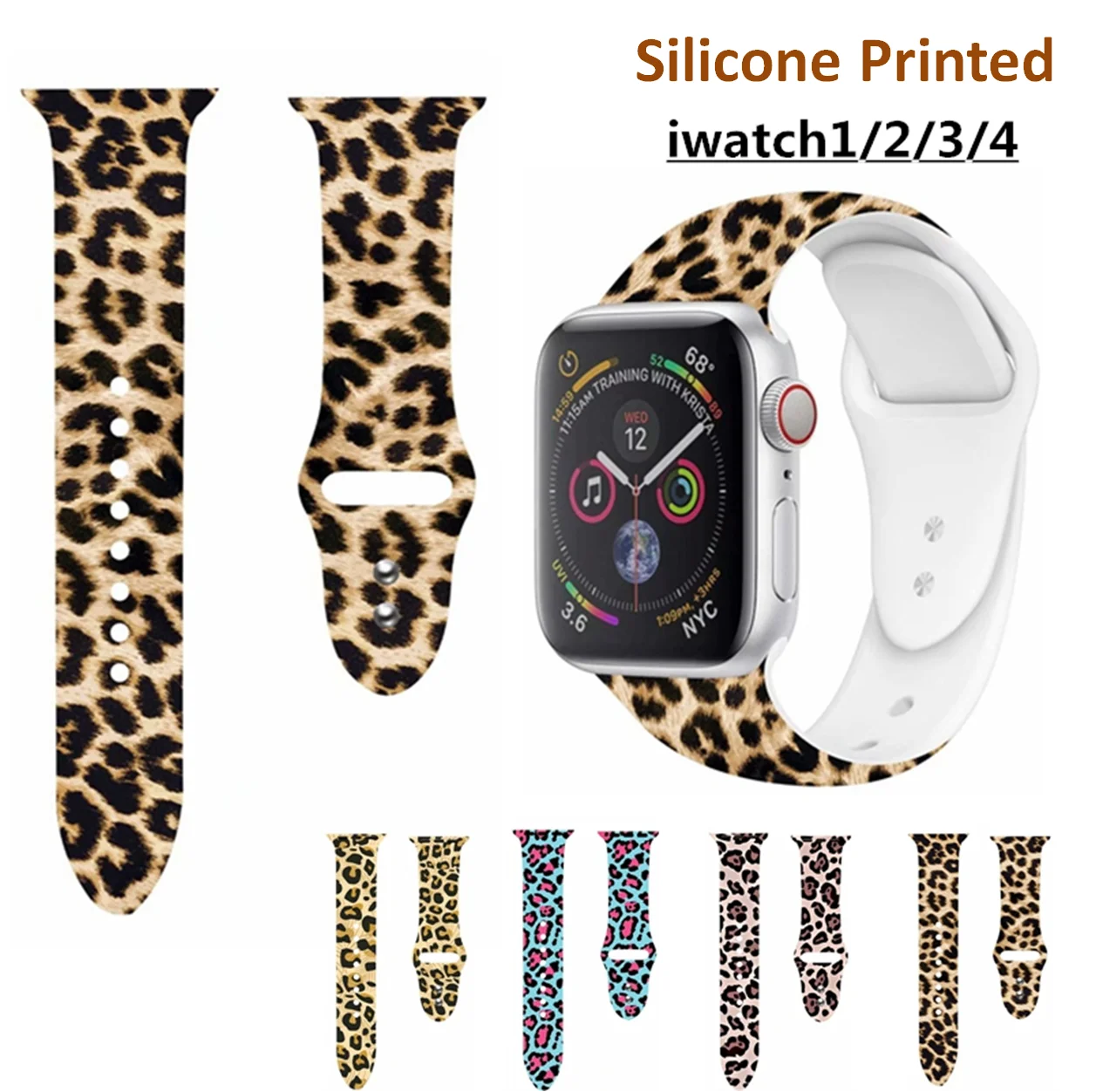 cheetah print apple watch face