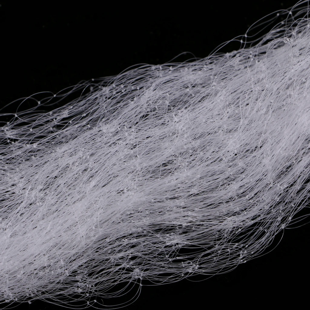 1 Layer Fishing Gill Net 0.7x8m Fish Mesh Bait Trap Nylon Fish Gill Net with Lead Sinker Casting Net Outdoor Fishing Tackles