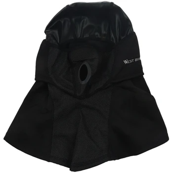 

WEST BIKING Winter Cycling Fleece Cap Rainproof Thermal Warm Face Mask Windproof Skiing Headwear Winter Helmet Hat
