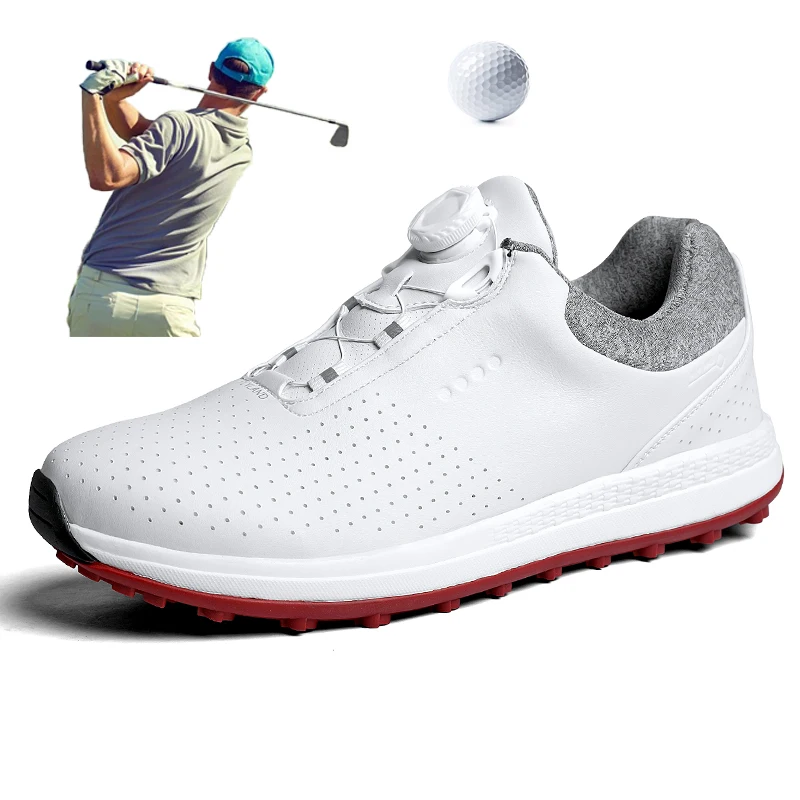 Professional Golf Shoes for Men Big Size 40-47 Waterproof Golf Walking Sport Sneakers Black White Blue Mens Golf Trainers 2021