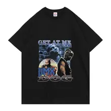

Rapper DMX DOG Tshirt GTE AT ME Letter Print T Shirts Men Women Oversized Hip Hop Tee Summer New Harajuku All-match T-shirt Tops