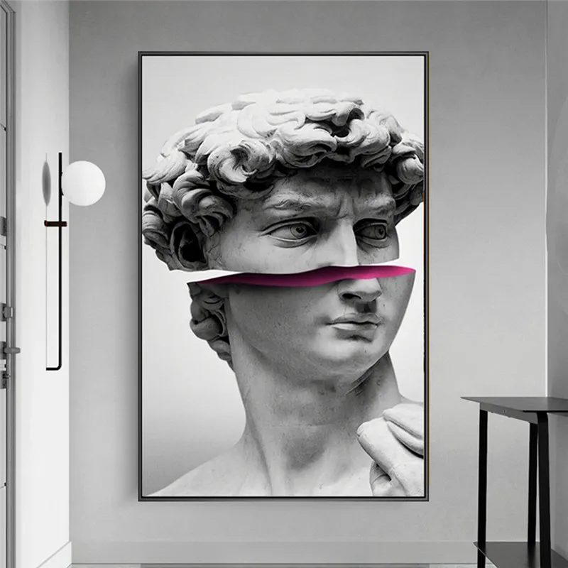 Забавное искусство Дэвида Vaporwave скульптура абстрактные картины на холсте