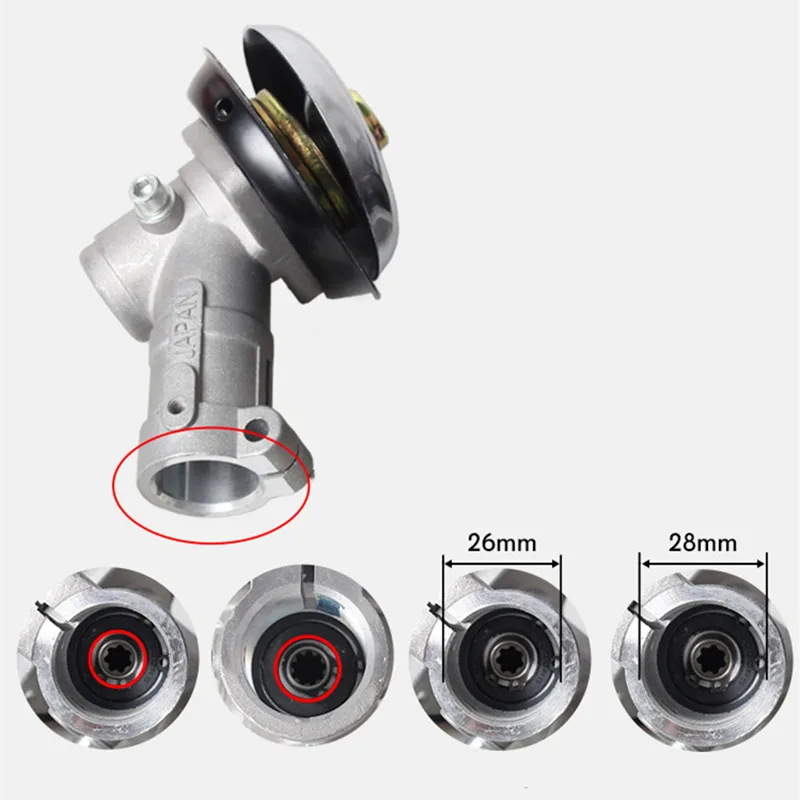 26/28 мм Диаметр триммер Шестерни коробка кусторез Замена Шестерни головка Шестерни-редуктор насадки сад Мощность набор инструментов