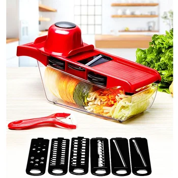 

Vegetable Cutter with Steel Blade Mandoline Slicer Potato Peeler Carrot Cheese Grater vegetable slicer Kitchen Accessories