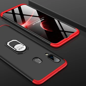

For Samsung Galaxy A40 Case Full Protective Ring Magnetism Holder PC Shockproof Luxury Phone Cover For Samsung a40 A 40 Coque