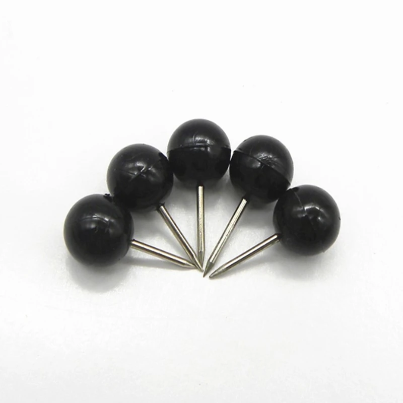 100PCS Spherical Clear Push Pins, Plastic Thumb Tacks for Wall