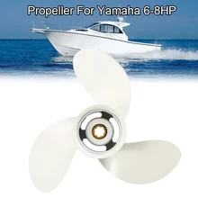 Лодочные моторы морские пропеллеры для подвесной двигатель yamaha 6-8Hp 8 1/2X8 1/2 6G1-45941-00-El алюминиевый сплав R вращение 3 лезвия