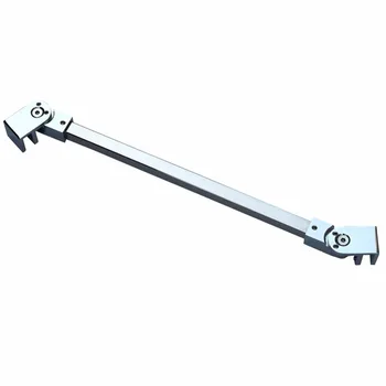 

Door Rollers Chrome Frameless Shower Fixed Panel Wall-To-Glass Glass-To-Glass Support Bar Clamp for 1/4" to 3/8" 6mm - 10mm