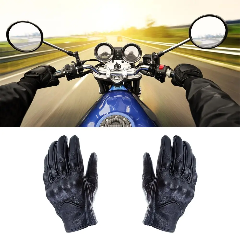 Motorcycle Racing Touchscreen Waterproof Windproof Glove Motorcycle ATV Downhill Cycling Riding Universal Genuine Leather Gloves