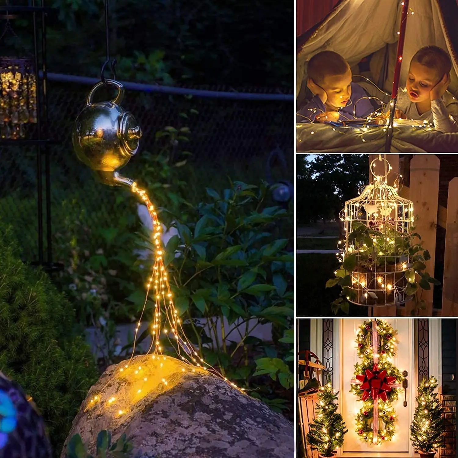 Solar LED Outdoor String Lights Waterproof Fairy Lights Holiday Party Christmas Wedding Decoration 10/50/100/200/300 Led Light