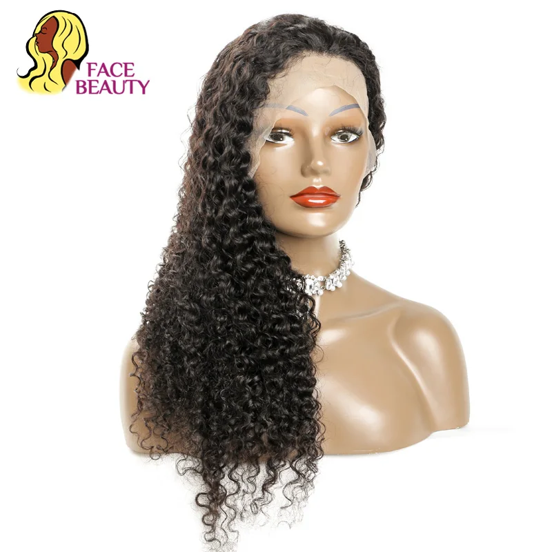 

Malaysian Long Remy Human Hair Curly Wig 150% Density Transparent Lace Curly 13x6 Lace Front Wigs For Black Women Bleached Knots