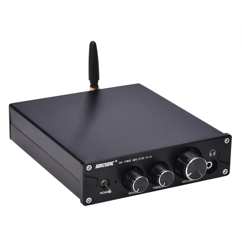 2*100 Вт двойной TPA3116 Bluetooth 5,0 APTX мягкий пусковой аудио стерео усилитель ES9018K2M ЦАП усилитель мощности класса D усилитель для наушников - Цвет: Black
