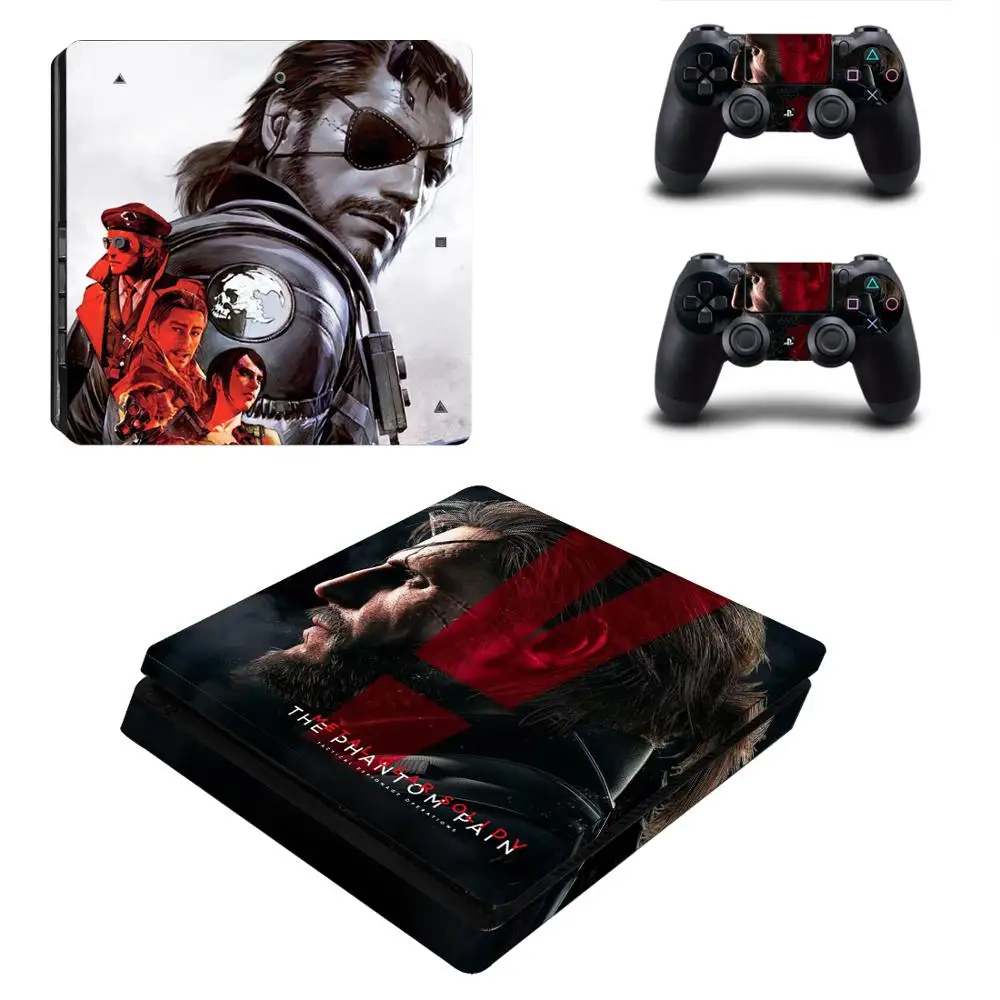 Твердая металлическая наклейка PS4 Slim Skin для консоли Sony PlayStation 4 и контроллеров
